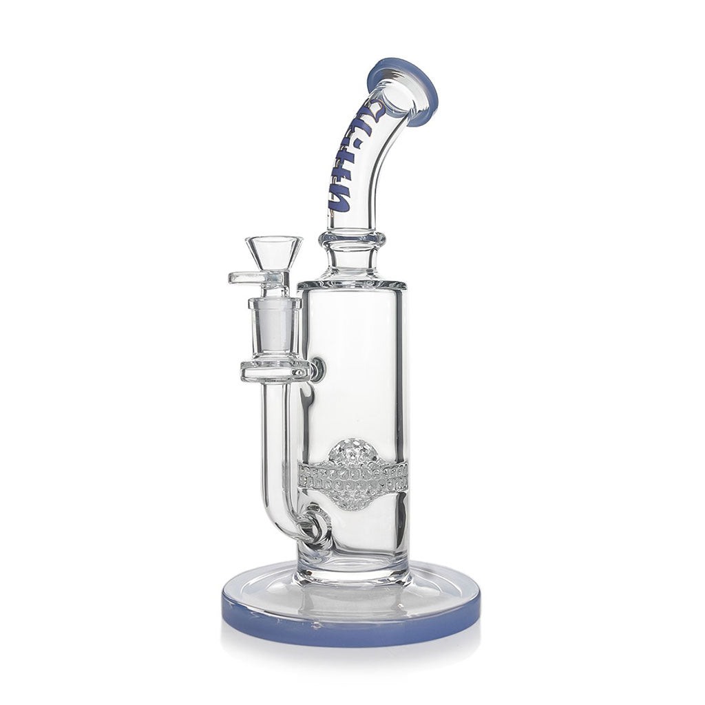 Hittn sphere honeycomb perc bent neck bong, view 6