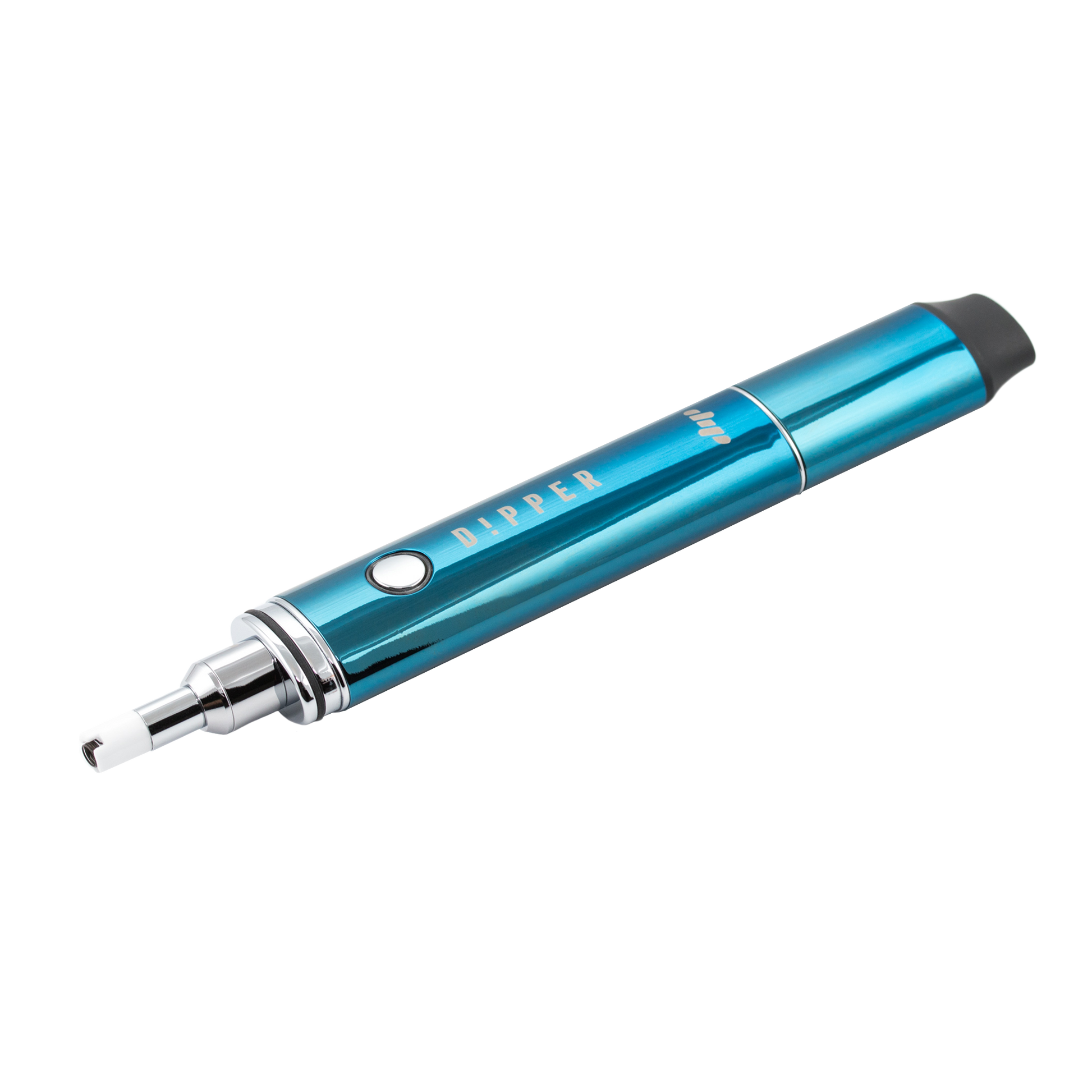 Dipper electric honey straw, blue alt side view