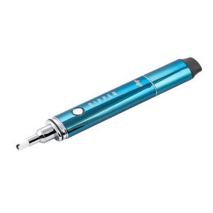 Dipper electric honey straw, blue alt side view