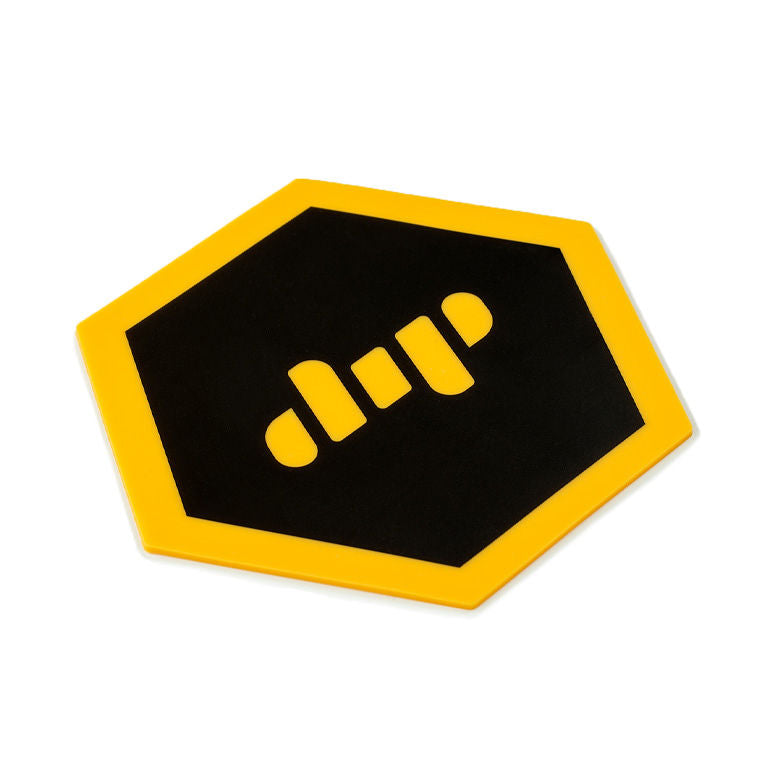 Dip black and yellow silicone mat