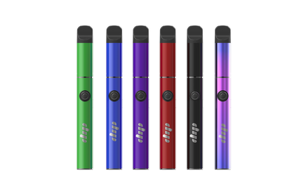 Dip device dab pens in a range of colors such as cosmic pink and purple, green, red, black.