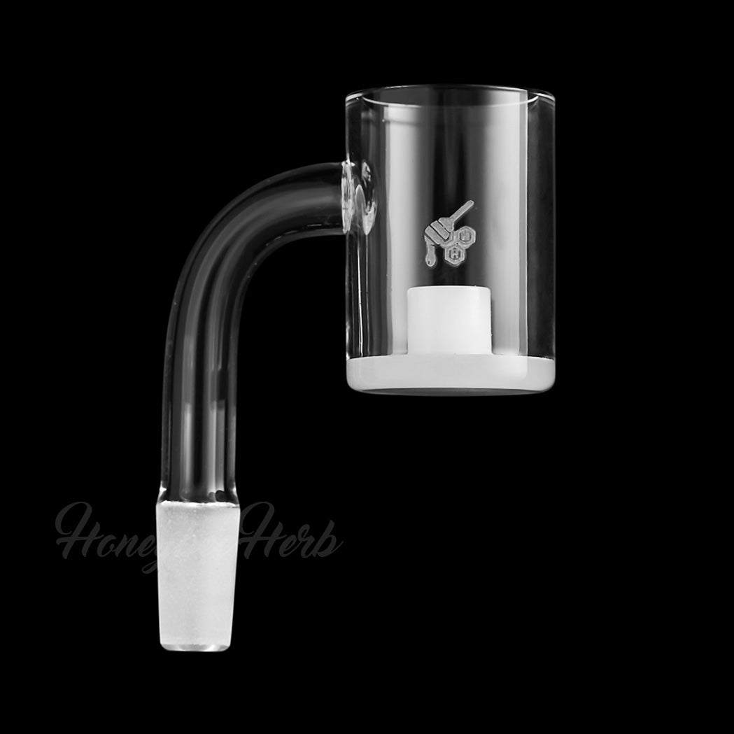 Honey & milk core reactor quartz banger, 90 degree (YL), view 3