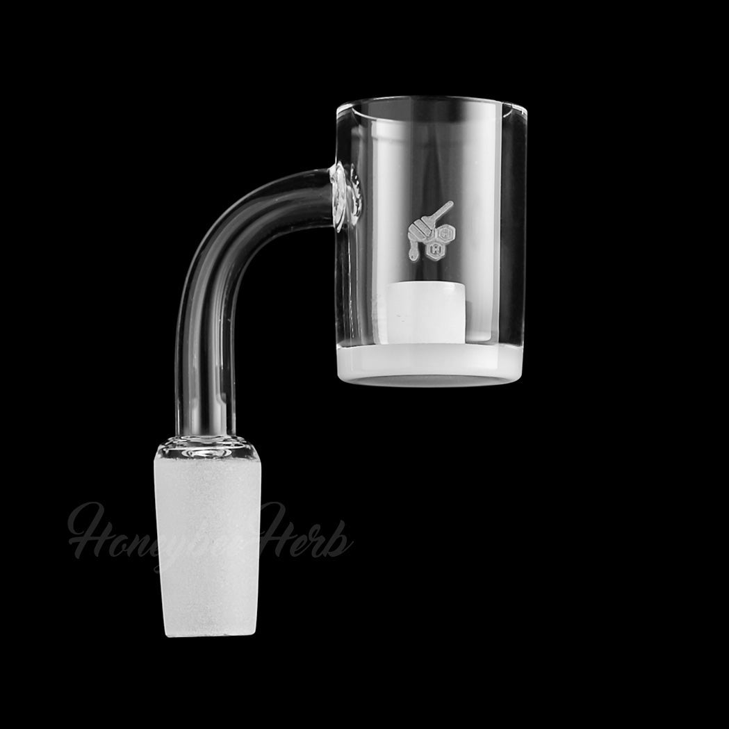 Honey & milk core reactor quartz banger, 90 degree (YL), view 10