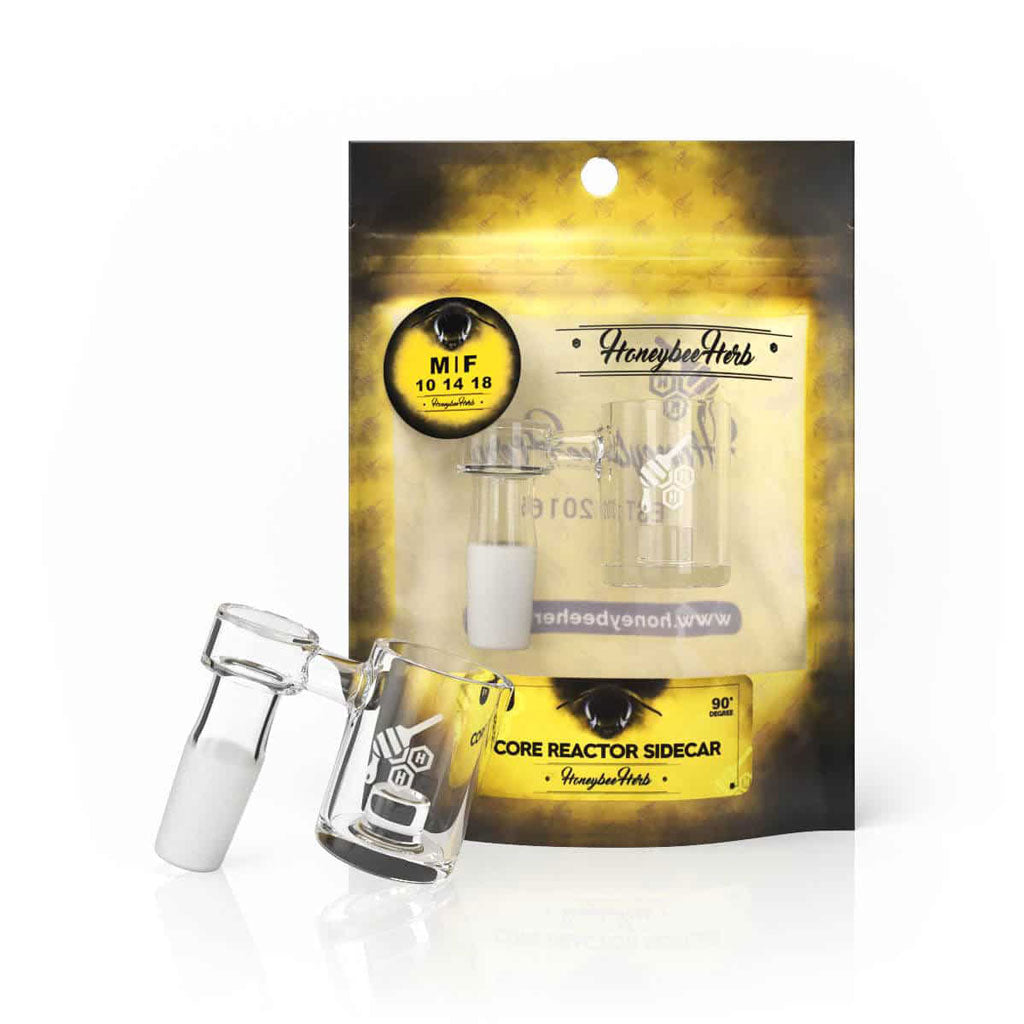 Core reactor sidecar quartz banger, 90 degree (YL), view 2