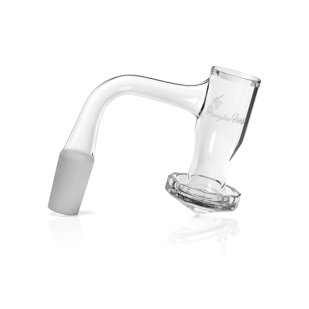 Honeysuckle diamond sundial quartz banger, 90 degree