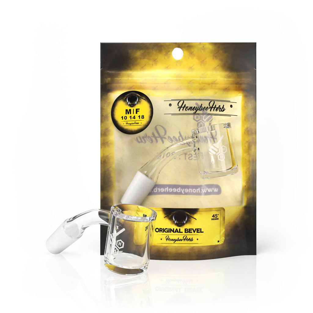 Original bevel quartz banger, 45 degree (YL), view 2
