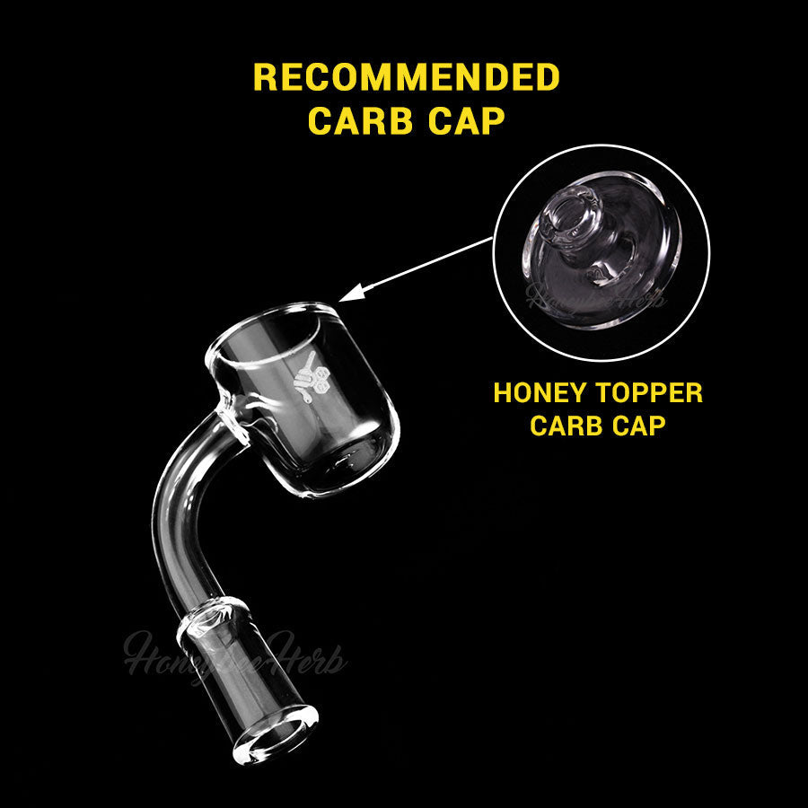 Honeybee Herb Original 90 degree quartz banger, product showcase