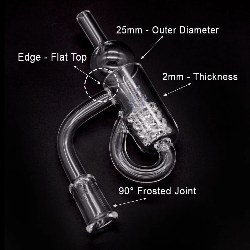 Honey recycler quartz banger (YL), view 8