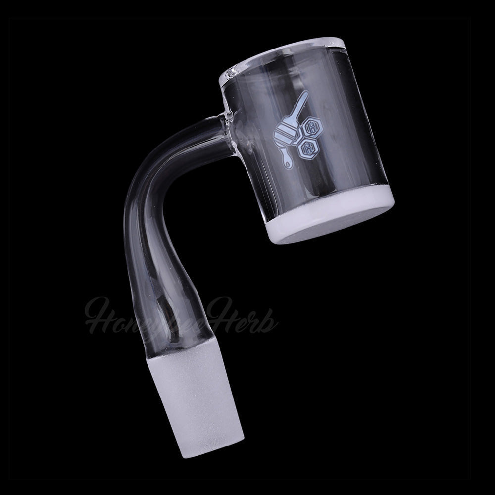 Honey & Milk bevel 90 degree quartz banger with 14mm male joint