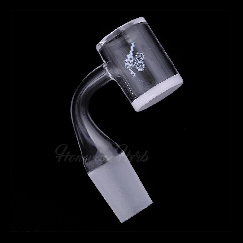 Honey & Milk bevel 90 degree quartz banger with 18mm male joint