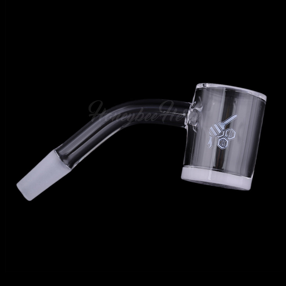 Honey & Milk bevel quartz banger with 10mm male joint