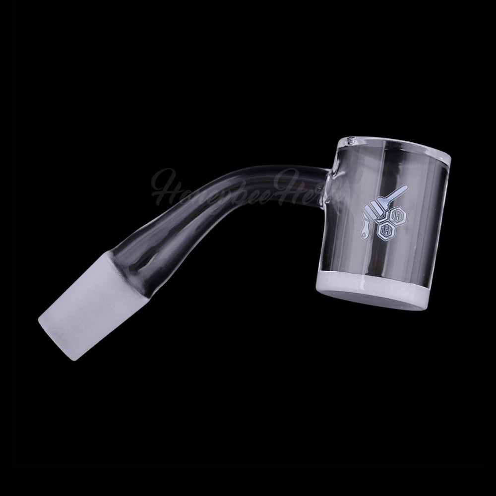 Honey & Milk bevel quartz banger with 14mm male joint