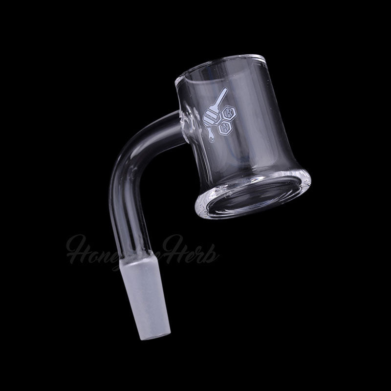 Honey mug quartz banger, 90 degree (YL), view 4