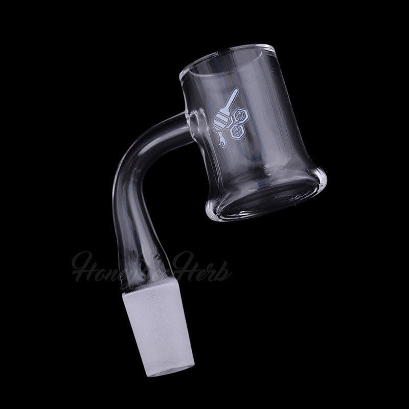 Honey mug quartz banger, 90 degree (YL), view 5