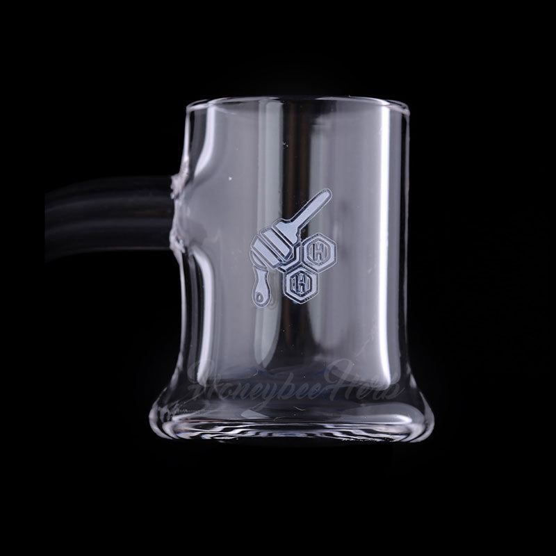 Honey mug quartz banger, 90 degree (YL), view 3