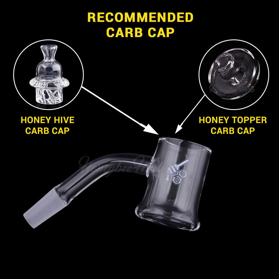 Honey mug quartz banger, 45 degree (YL), view 7