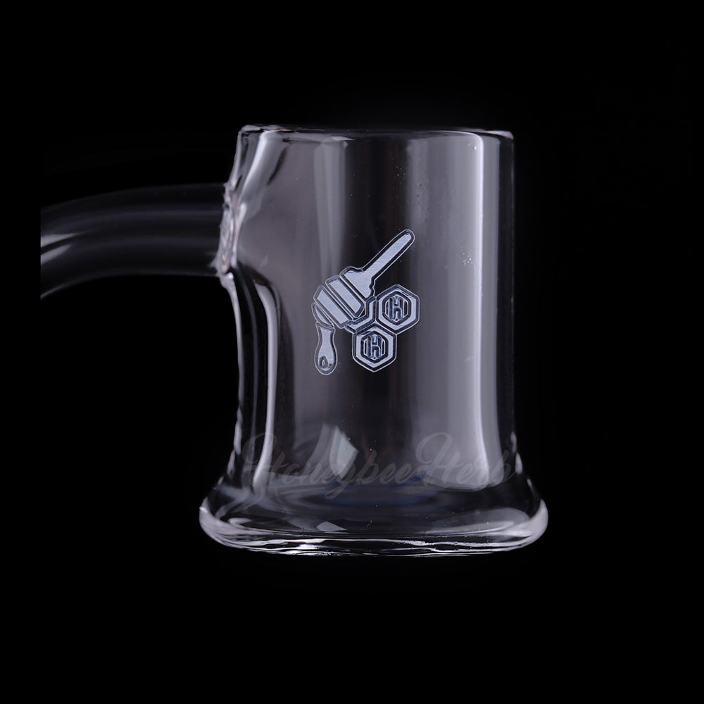 Honey mug quartz banger, 45 degree (YL), view 3