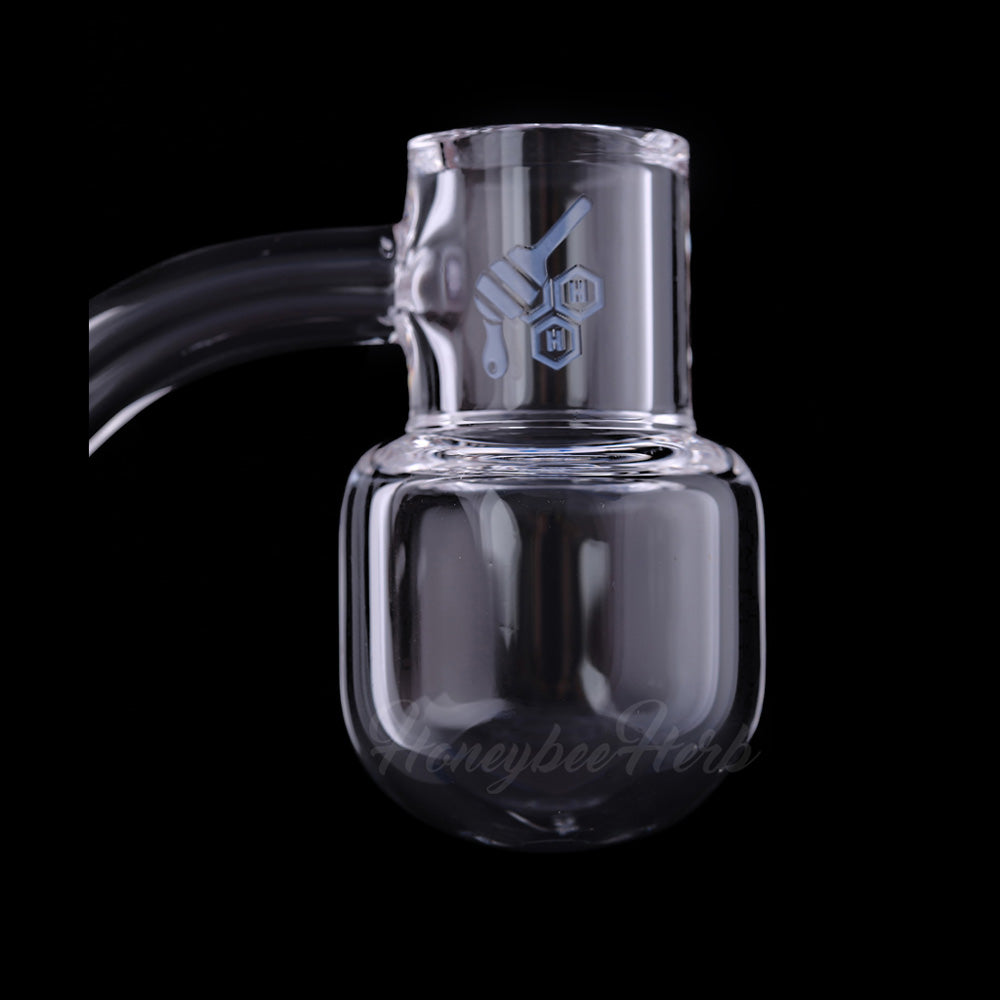 Honey kettle quartz banger, 45 degree (YL), view 3