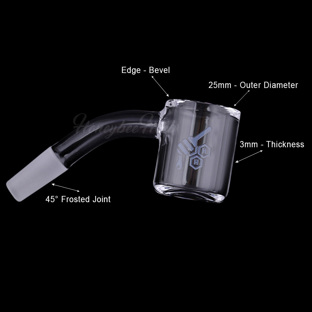 Original bevel quartz banger, 45 degree (YL), view 6