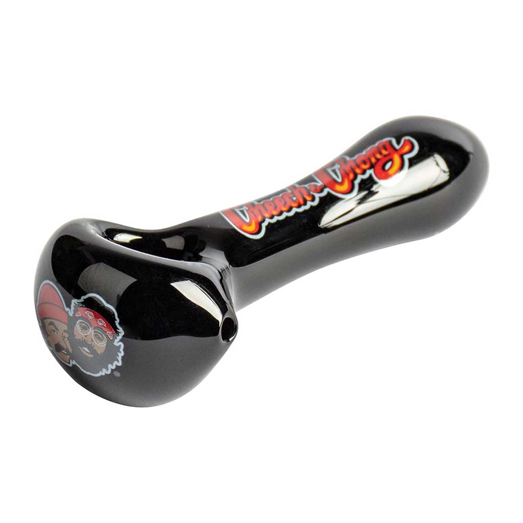 Cheech Miss Tempest galaxy-print glass hand pipe in black