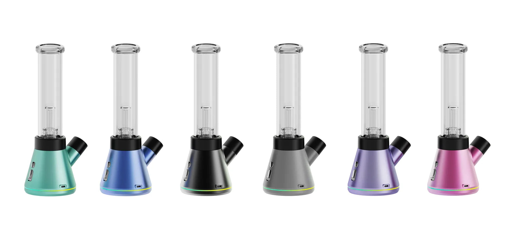 Nova e-bong electric water pipe colorway range — battery-powered bong for dry herb, no lighter or torch needed