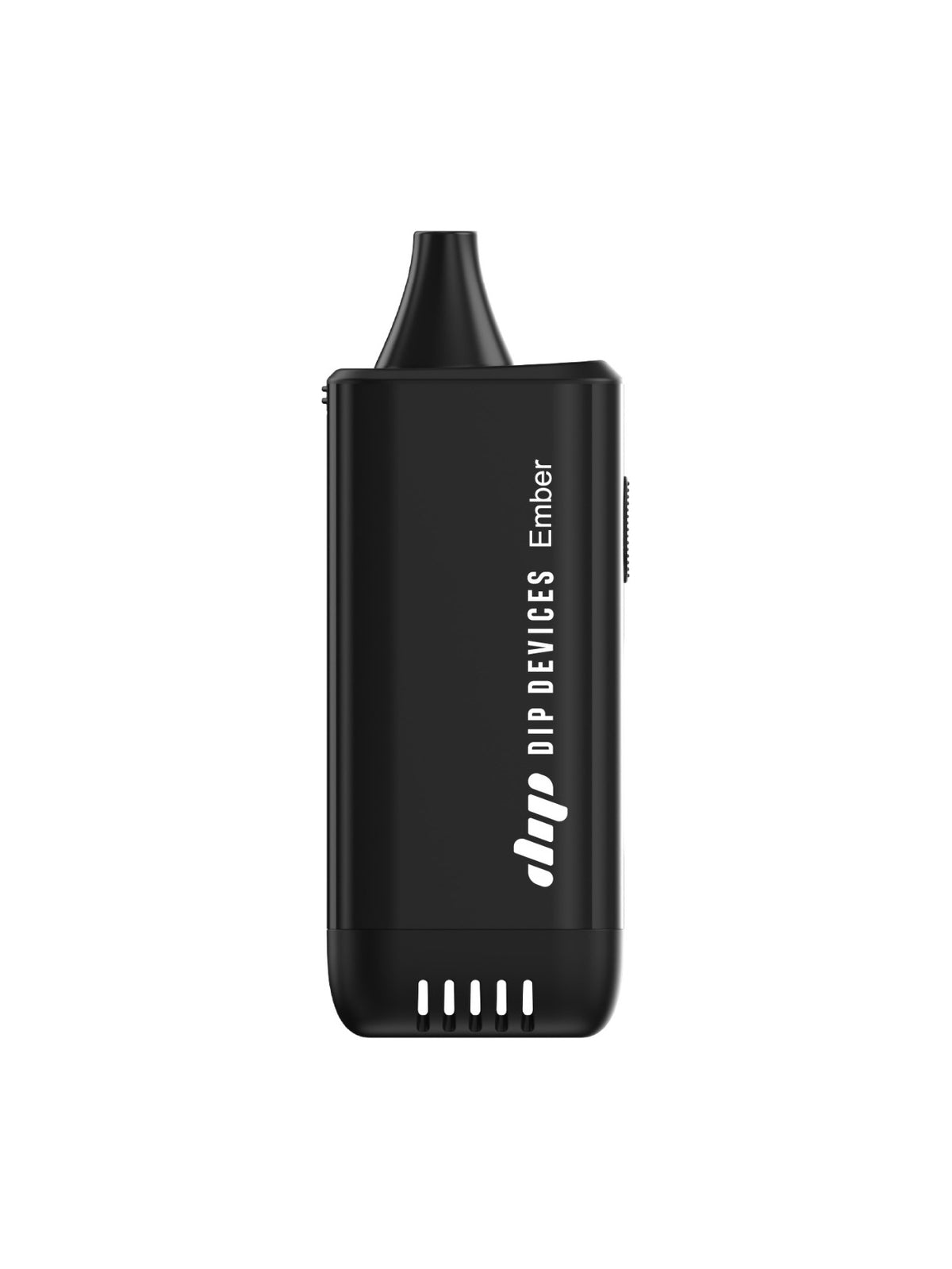 Ember electric pipe by Dip Devices in black — handheld flameless electronic smoking device that burns dry herb without a lighter