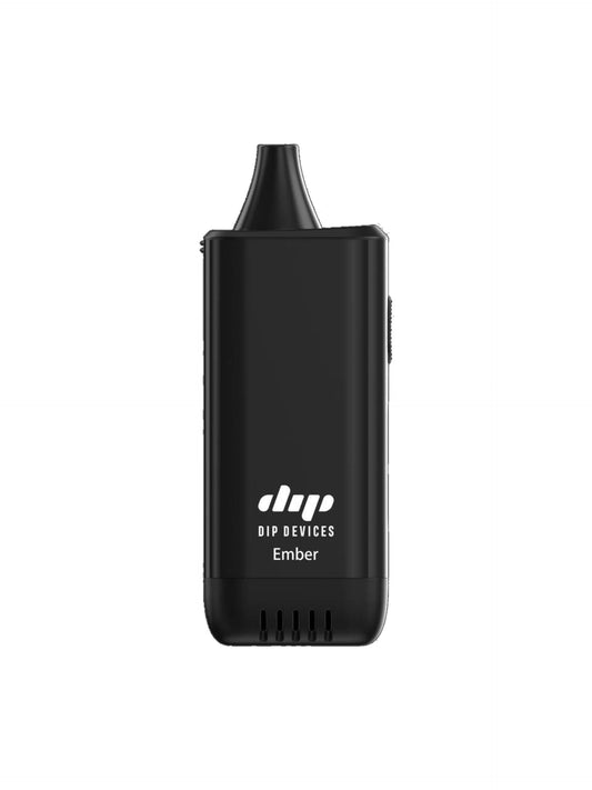 Ember electric pipe by Dip Devices in black — handheld flameless electronic smoking device that burns dry herb without a lighter