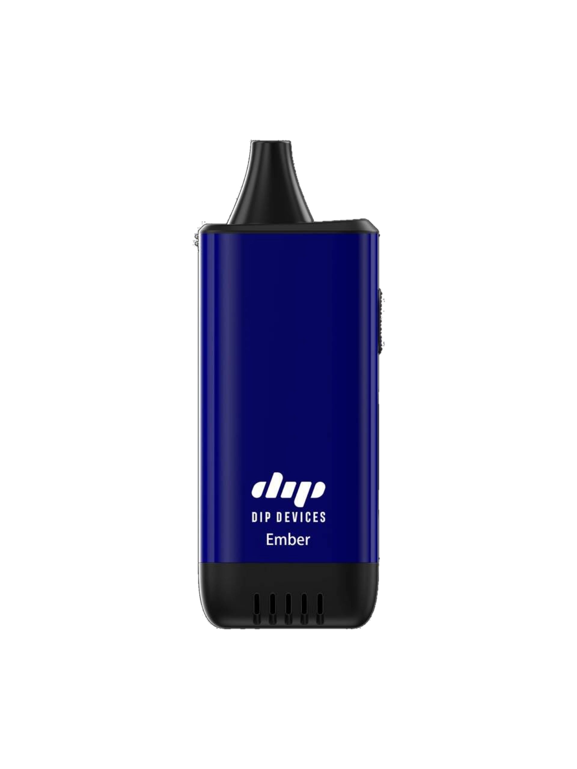 Ember electric pipe by Dip Devices in blue — pocket-sized e-pipe with electric heating element, no torch or butane