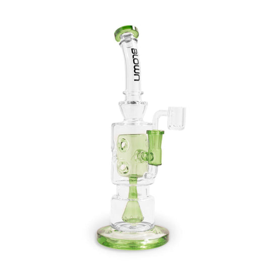 BLOWN Glass Goods ALPHA 12in Rig w/ Drip Perc Fab Egg Mid