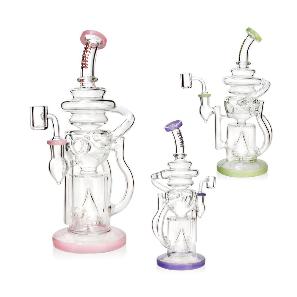 Hittn Cyclone Recycler Dab Rig with Pyramid Perc for Sale – Dip Devices