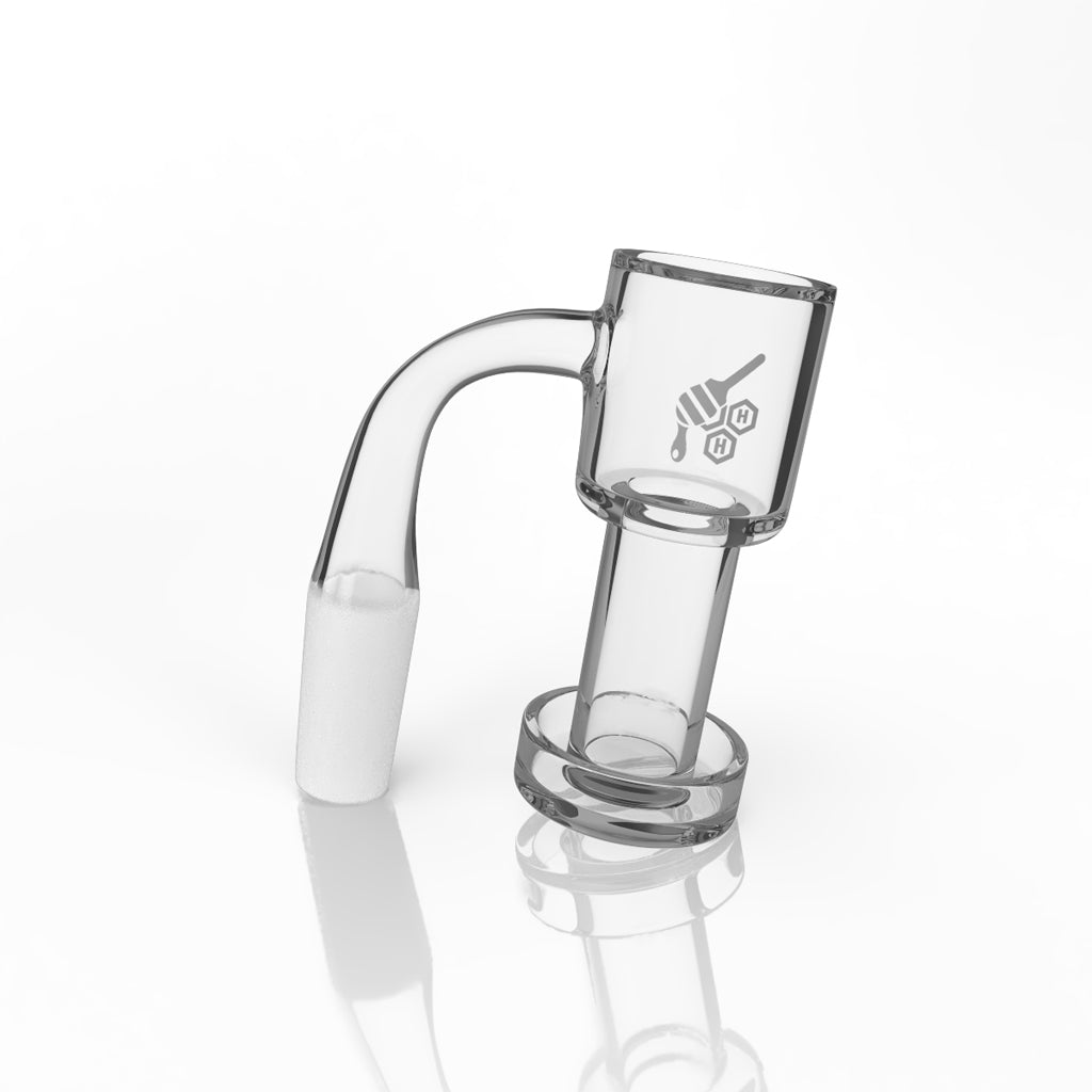 Honeysuckle quartz banger, 90 degree (YL)