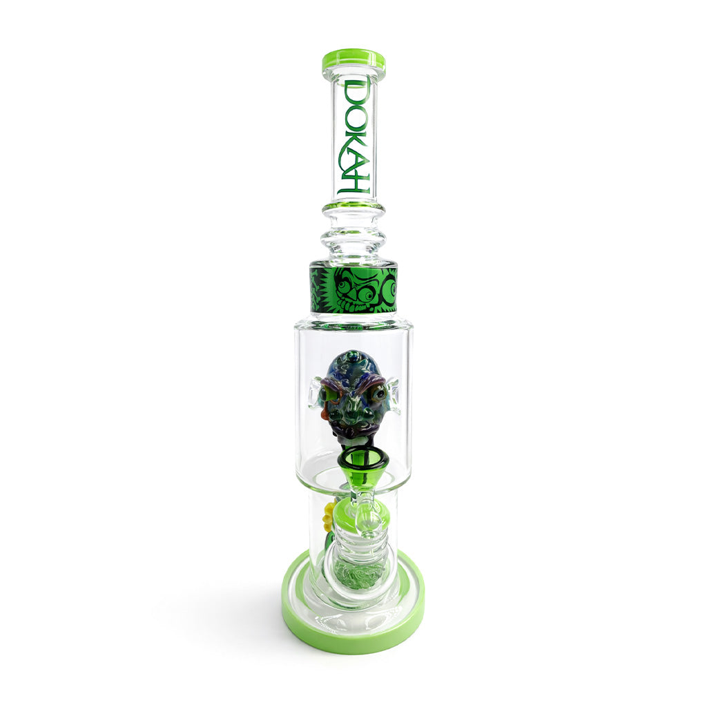 Lookah 15in Sculpted Head Glass Dab Rig | Honeybee Herb – Dip Devices