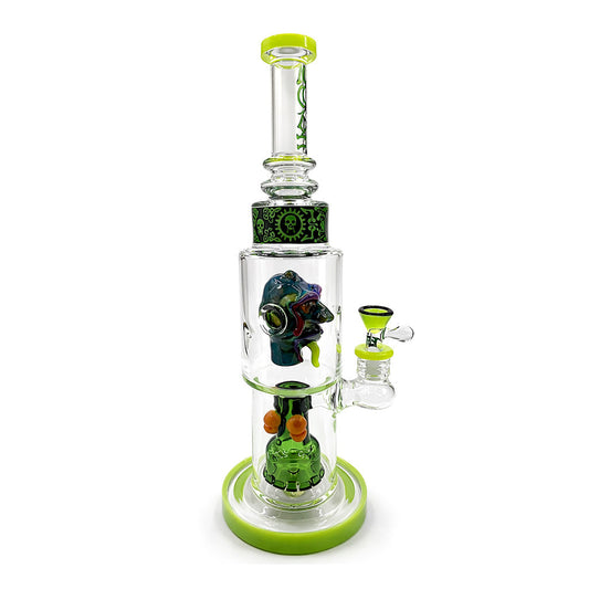 LOOKAH 15 INCH SCULPTED HEAD GLASS DAB RIG