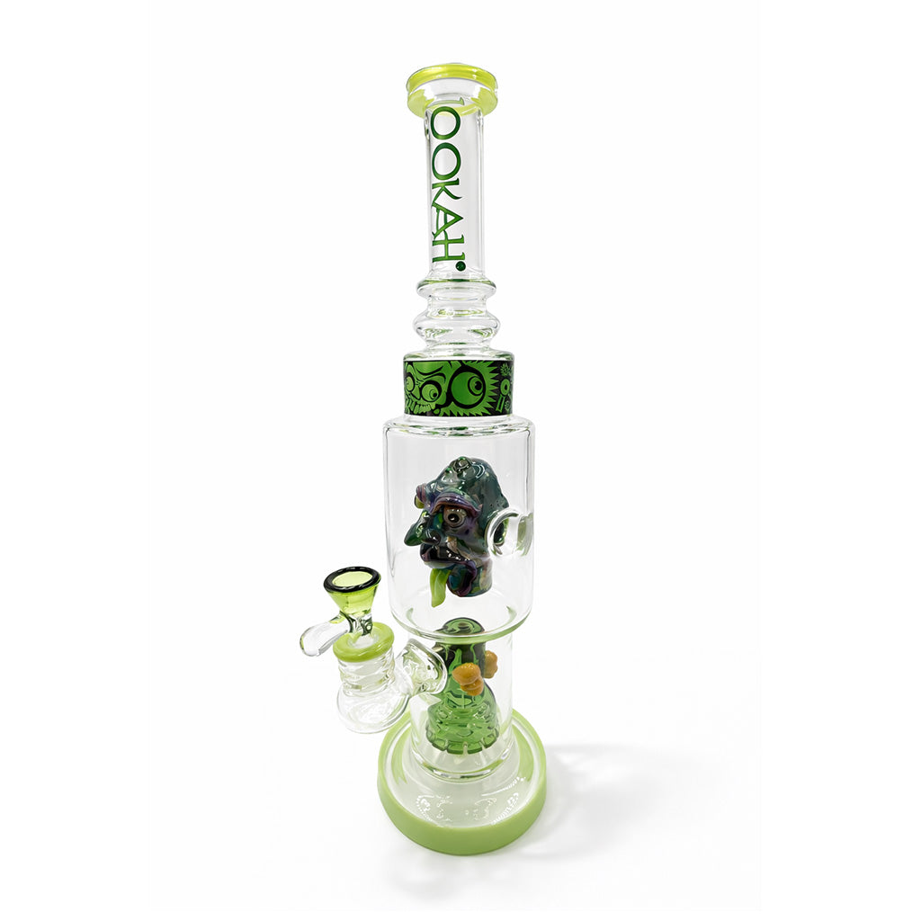Lookah 15in Sculpted Head Glass Dab Rig | Honeybee Herb – Dip Devices