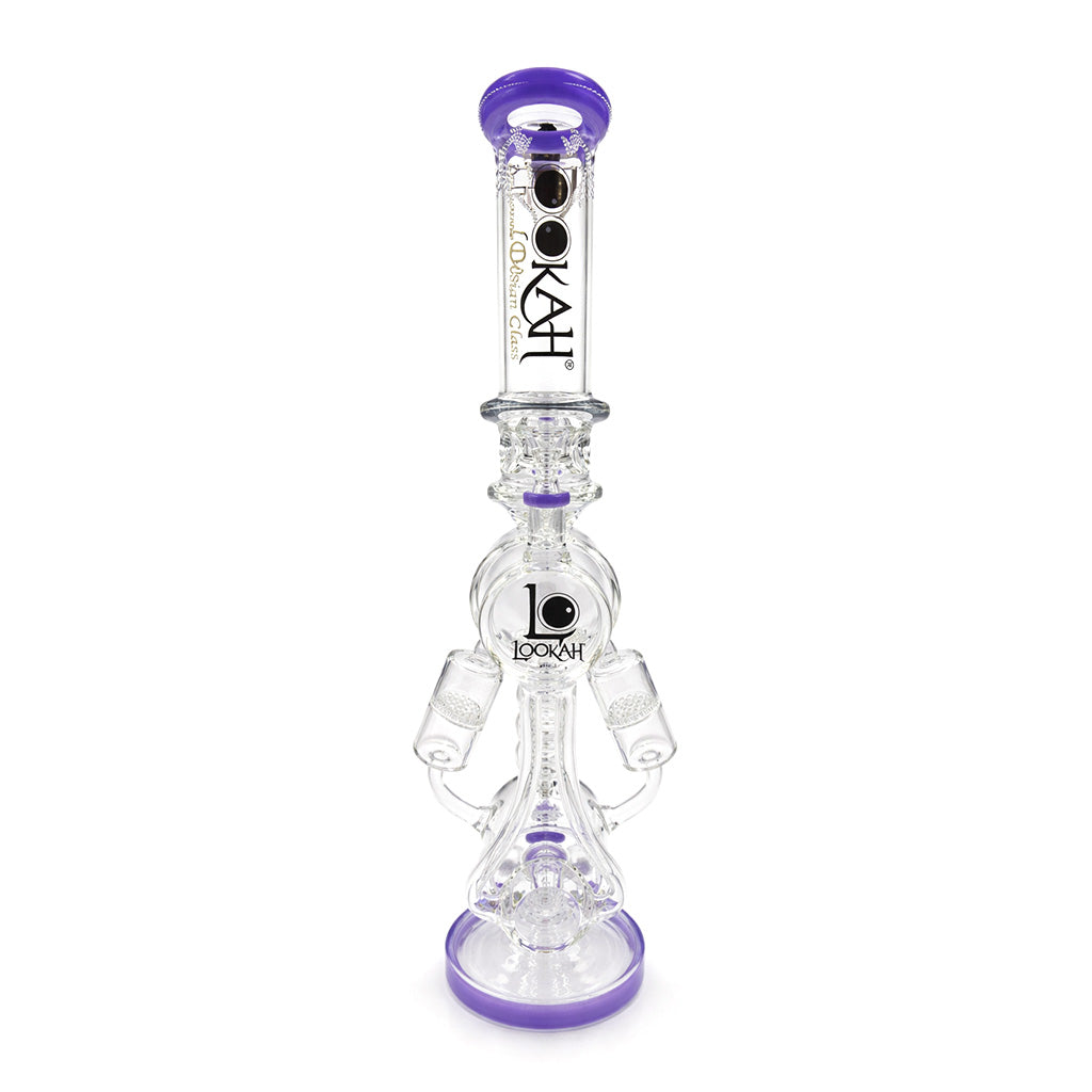 LOOKAH 20 INCH QUAD HONEYCOMB PERC RECYCLER RIG