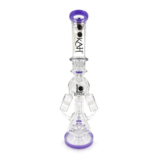 LOOKAH 20 INCH QUAD HONEYCOMB PERC RECYCLER RIG