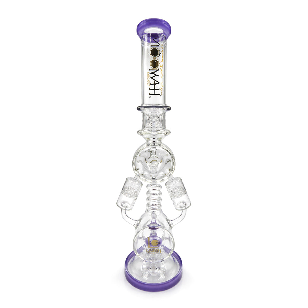 LOOKAH 20 INCH QUAD HONEYCOMB PERC RECYCLER RIG
