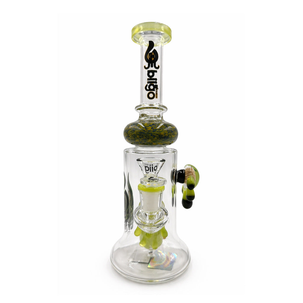 Front view of the Lookah BIIGO 11 inch eye themed dab rig