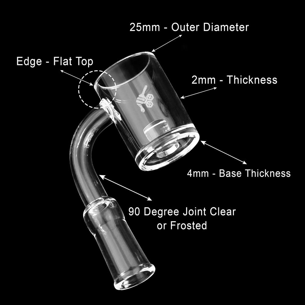 Core reactor quartz banger 90 degree yellow, view 7