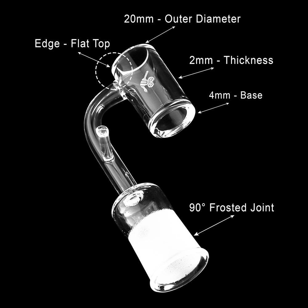 Honeybee Herb enail original quartz banger, alternate angle