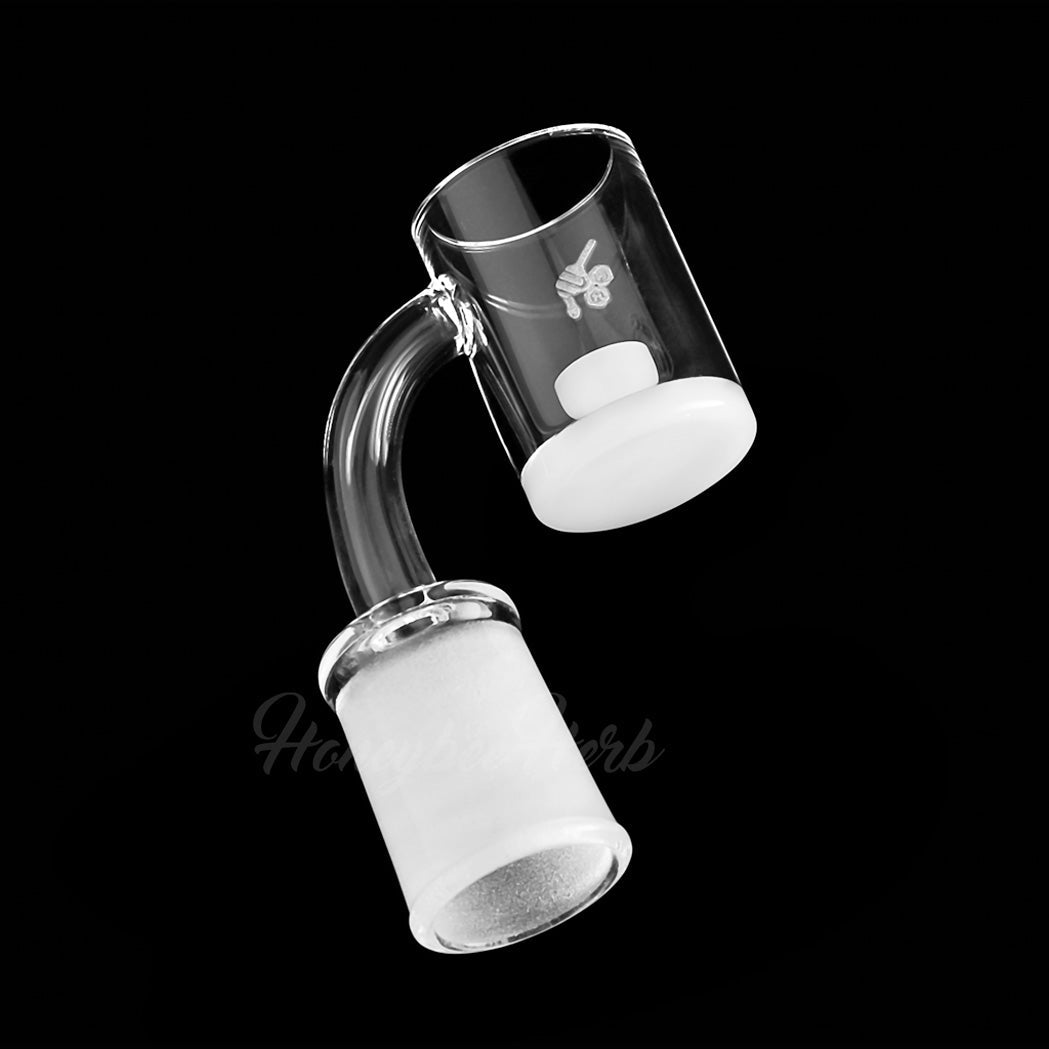 Honey & milk core reactor quartz banger, 90 degree (YL), view 5
