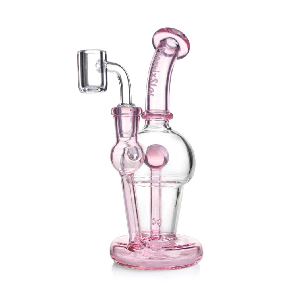 Phoenix Star 7.5 Inch Bubble Perc Dab Rig – Honeybee Herb – Dip Devices