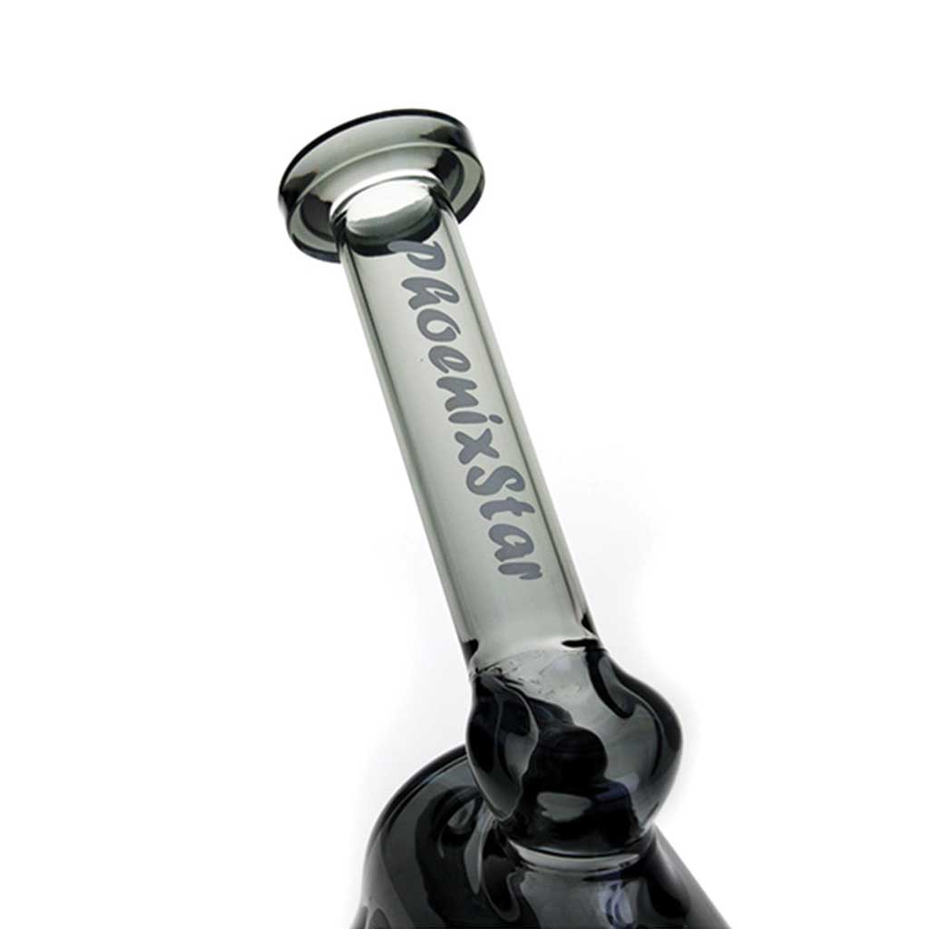 Phoenix Star 8-inch dual chamber cylinder top recycler dab rig full view