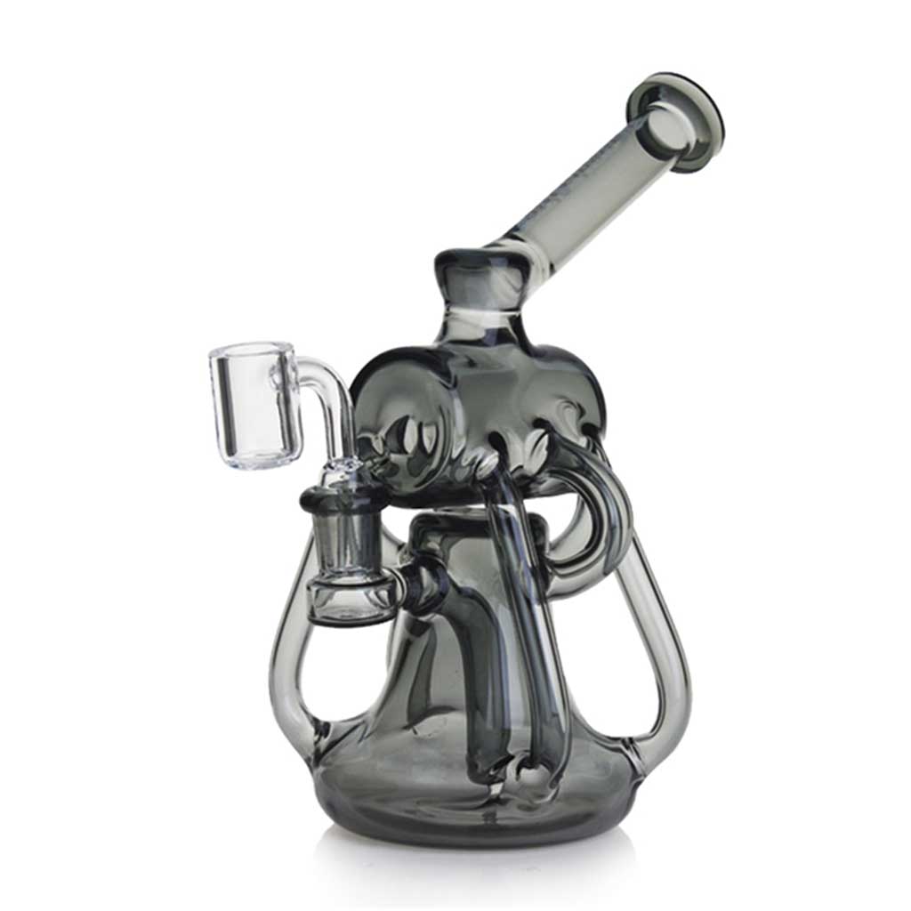 Black Phoenix Star 8-inch dual chamber cylinder top recycler dab rig