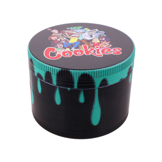 COLOR DRIP ALUMINUM 4-PIECE HERB GRINDER