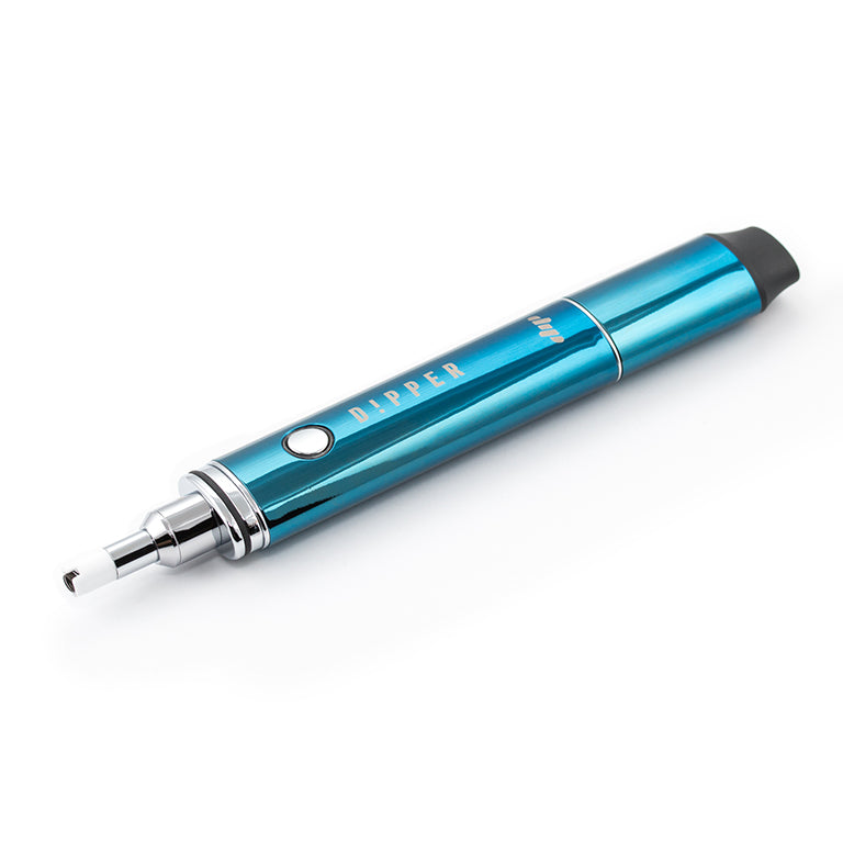 Dipper electric honey straw, blue side view