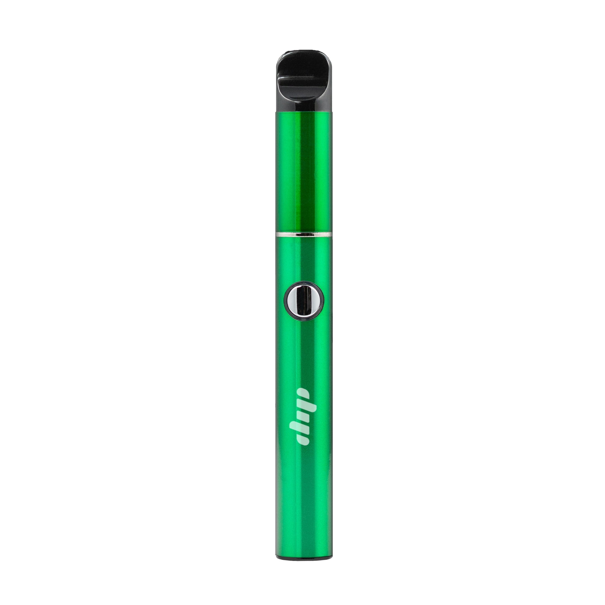 Lunar portable cannabis vaporizer in green with pack-and-go reservoir
