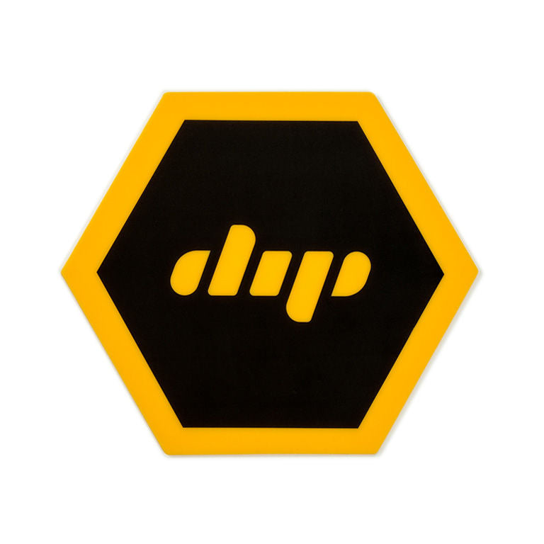 Dip black and yellow silicone mat